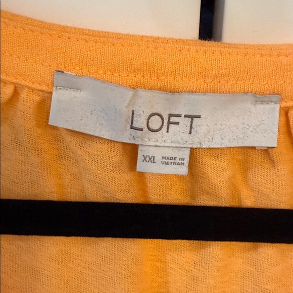 LOFT Women's Vibrant Orange Short Sleeve Tee - Picture 2 of 6